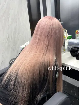 ロング カラー エクステ🩵ブリーチ 韓国ヘア🩵KAEのヘアスタイル