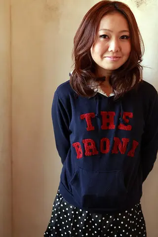 セミロング カラー パーマ marie-anne 浜松元目店のヘアスタイル