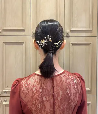 ヘアアレンジ 🎀透明感カラー🎀 ヘアメ／mikotoのヘアスタイル