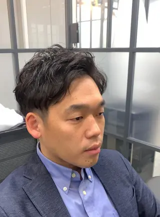 パーマ メンズ 韓国レイヤー✨ yasuko銀座のヘアスタイル