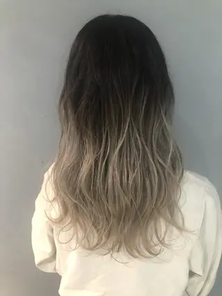 セミロング カラー レイヤー/髪質改善/ ブリーチ/コタケのヘアスタイル