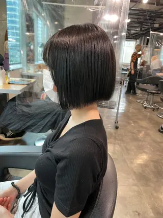 ショート カラー ヘアアレンジ flammeum所属・ハイトーン/ボブ /misakiのヘアスタイル