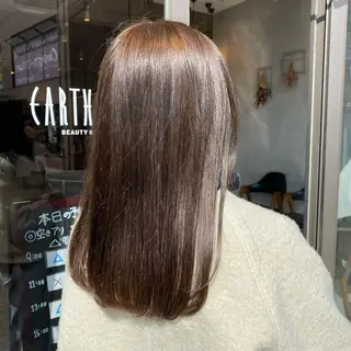 ロング カラー earth南柏所属・野老 海音のヘアスタイル