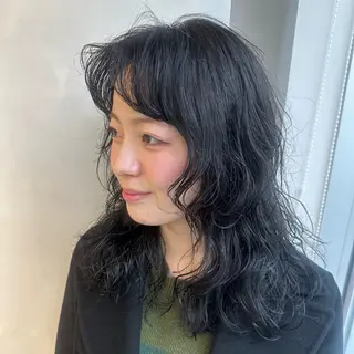 パーマ デザインカラー/パー マ🦖外岡咲希🦖のヘアスタイル