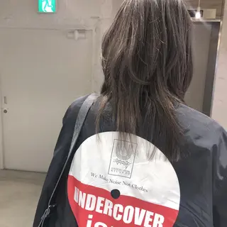 セミロング カラー ORIKA 美容室のヘアスタイル