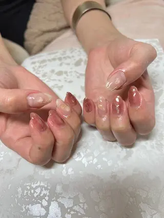 ネイル ちゅるんネイル🪄 耳ツボジュエリー🔗のネイルデザイン