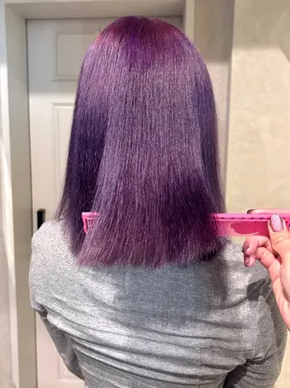 カラー スミレ /メンズ /コーンロウのヘアスタイル