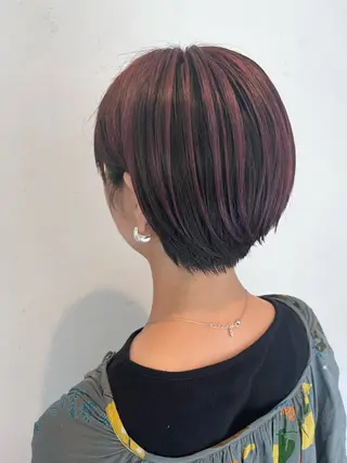 ショート カラー The book hand salon所属・伊藤 さやかのヘアスタイル