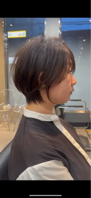 ショート カラー 似合わせ/透明感 カラー/豊中/かこのヘアスタイル