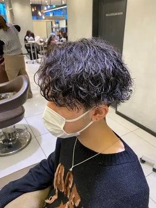 ショート パーマ メンズ earth南柏所属・野老 海音のヘアスタイル