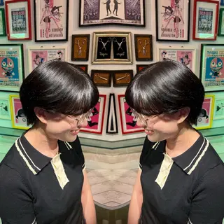 ショート カラー レイヤー/ボブ/ ミニボブ/AOIのヘアスタイル