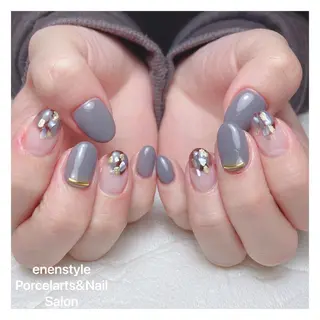 ミディアム ネイル 👑enen style👑のネイルデザイン