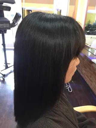 セミロング パーマ 桧山 真のヘアスタイル