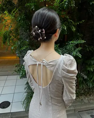 ミディアム ヘアアレンジ ⭐️ アユミ⭐️のヘアスタイル