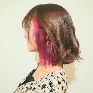 ミディアム 🇰🇷透明感×ハイ トーン🌟tomoのヘアスタイル