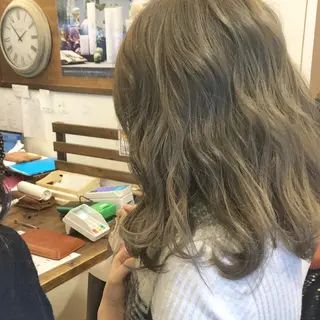 ミディアム カラー 艶髪育成サロン 京橋　shinのヘアスタイル