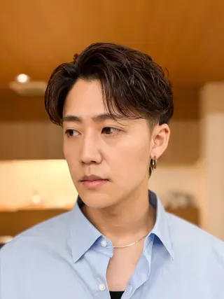 ショート パーマ メンズ 【メンズ縮毛矯正】 FILMS  軍司のヘアスタイル