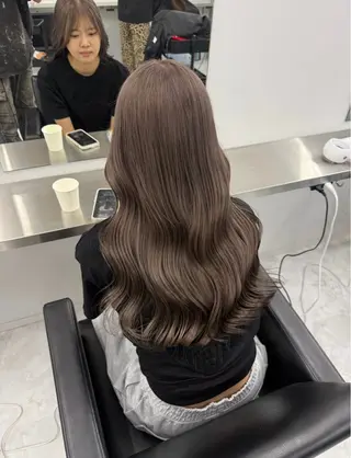 ロング うる艶🫧ハイトーン 💜🦋🫧ミズキのヘアスタイル