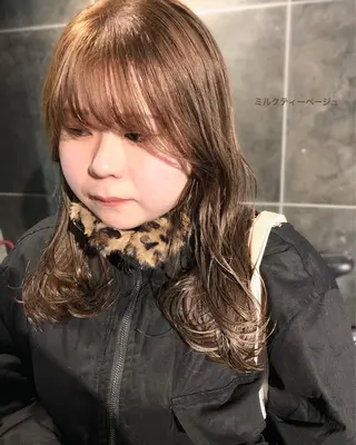 セミロング カラー ヘアアレンジ ainico+所属・メンズ特化✂️栗原 侑也のヘアスタイル