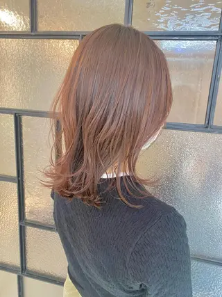 ロング カラー 安永 涼のヘアスタイル