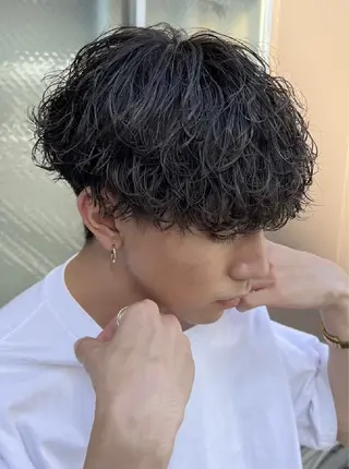 ショート カラー パーマ ヘアアレンジ メンズ fifth 窪田潤平のヘアスタイル