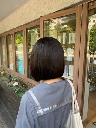ショート 👑毛流れ、艶髪◉ 縮毛矯正錦糸町ヒガシのヘアスタイル