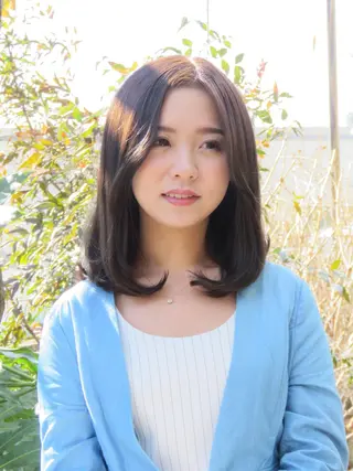 セミロング ＠kutsu tetsuoのヘアスタイル