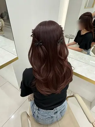 ロング カラー 國藤 彩のヘアスタイル