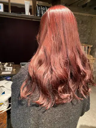 セミロング カラー お任せヘア☘️☘️ 及川渚のヘアスタイル