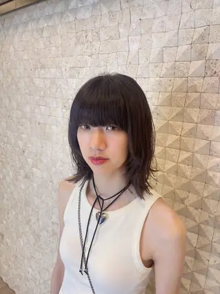 ミディアム カラー ラティアンヌイグレック所属・豊中/髪質改善/ レイヤーカットミヅキのヘアスタイル