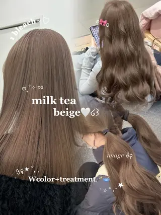 カラー 透ける透明感カラー 🎀anju/渋谷のヘアスタイル