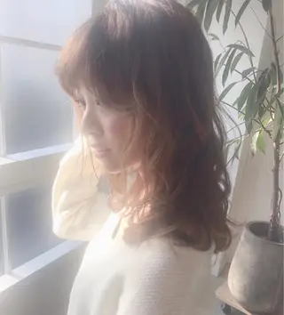 ミディアム カラー ❣️髪質改善特化❣️ カモアオイのヘアスタイル
