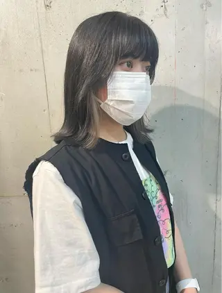 ミディアム カラー lani hair salon所属・SHOTO ハイトー ン/デザインカラーのヘアスタイル