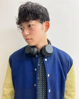 ミディアム カラー パーマ ヘアアレンジ メンズ 【池袋/スパイキー ショート】ⓝⓘⓜⓤのヘアスタイル