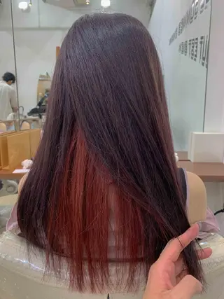 ロング カラー 縮毛矯正/髪質改善 /韓国風　山川春輝のヘアスタイル