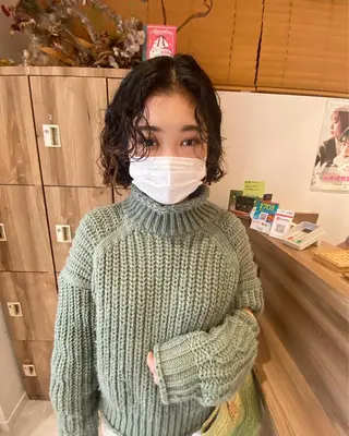 ショート パーマ パーマ指名No1 /namiのヘアスタイル