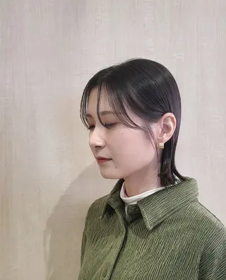 ミディアム 社内カット講師・店長 菅原賢一のヘアスタイル