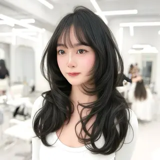ロング カラー 韓国ヘア🇰🇷× 髪質改善🫧テルのヘアスタイル