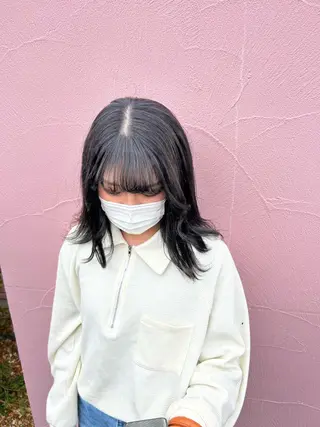 ミディアム カラー 💙ルル💙 ハイトーン/レイヤーのヘアスタイル