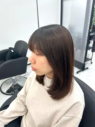 ミディアム F.所属・miku 🍑髪質改善サロンのヘアスタイル