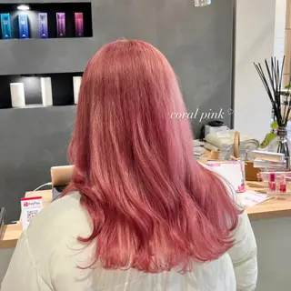 ロング カラー 𝒎𝒐𝒆🩰 名駅/ヘアメ/暖色♡のヘアスタイル