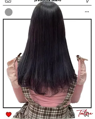 ロング カラー Tatsu/newi 大分 ハイトーンのヘアスタイル