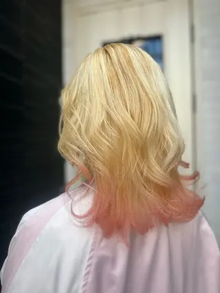 セミロング カラー K Harukaのヘアスタイル