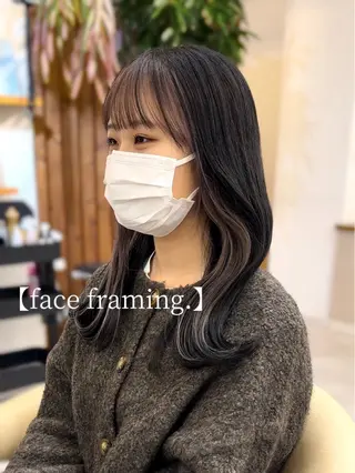 セミロング カラー リンダ所属・ボブ/ブリーチ /顔周り/すずきのヘアスタイル