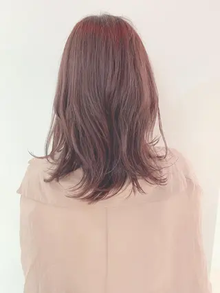 ミディアム カラー なりたいが叶う ながしまじゅんきのヘアスタイル