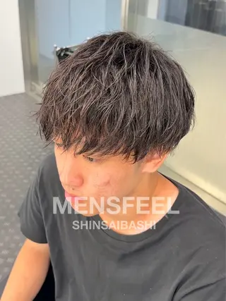 ミディアム MENS FEEL所属・メンズパーマが上手い 💇RYO❤️‍🔥のヘアスタイル