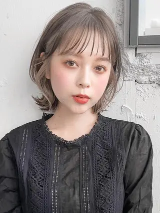 ミディアム 田川 弥空のヘアスタイル