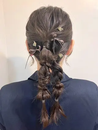 ヘアアレンジ 🤍ヘアセット.ヘア アレンジ湯山詩織🤍のヘアスタイル