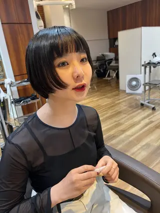 ショート 池田理紗/メンズ カット/切りっぱなしのヘアスタイル