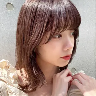 ミディアム カラー 🪭risa 暖色/レイヤー🪭のヘアスタイル